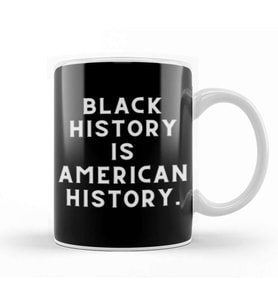 Morgan Freeman Black history is American history Kupa Bardak Porselen