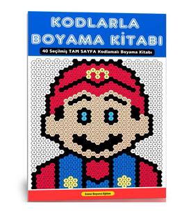 Kodlarla Boyama Kitabı (Mozaik Boyama)