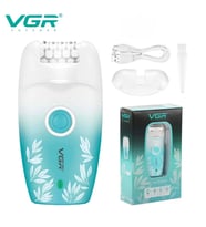 VGR V-738 Profesyonel Kadın Epilatörü – LED Işıklı, 18 Cımbızlı, 2 Hız Ayarlı ve USB Şarjlı Kablosuz