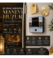 Dijital Kur’an-ı Kerim Okuyucu Magnet  Manyetik, Şarjlı, 4 Saat Kesintisiz  Buzdolabı İçin Manevi Ses Cihazı
