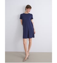 LCW Comfort Lacivert A Kesim Mini Elbise