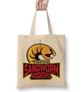 Dune Arrakis Sandworm Riders Bez Çanta Uzun Saplı