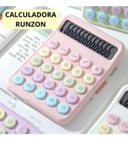 Runzon Renkli Hesap Makinesi Yuvarlak Uçlu 12 Hane Mavi RZ-822 (5343)