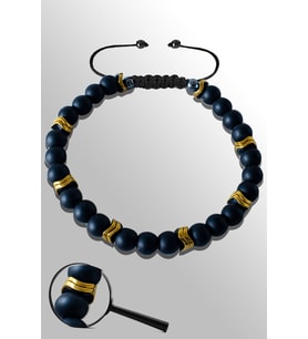 Sertifikalı Gold Hematit 6 Mm Doğal Ham Şungit ( Shungite ) Taşı Bileklik (Çok Renkli)