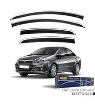 Fiat Uyumlu Linea 2007 Sonrası Araca Özel Kromlu Cam Rüzgarlığı