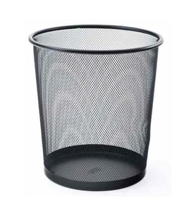 Mas Çöp Kovası Metal Tam Perforeli 10 LT Siyah 854