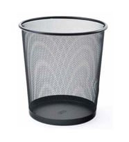 Mas Çöp Kovası Metal Tam Perforeli 10 LT Siyah 854