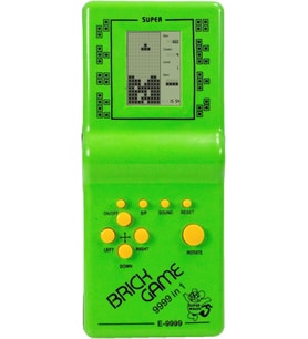 Tetris Nostaljik Pilli Oyuncak El Atarisi (Yeşil)