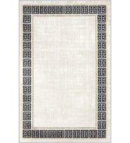 Eliana Home Baskılı, Yıkanabilir Kaymaz Taban Salon Halısı LNA0423 100x150 cm (Krem)