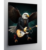 Kanvas Tablo Kanatlı Rock Yıldızı (Kartal)