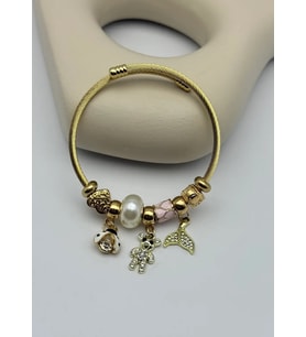 Çelik Gold Pandora Bileklik - 25-blk262
