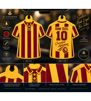 Galatasaray Kişiye Özel İsim ve Numaralı Ahşap Oto Ayna Kokusu