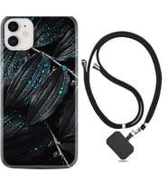 Apple iPhone 11 12 13 Mini Kılıf Boyun Askılı Silikon Foid Green 1643