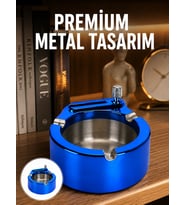 Dekoratif Çakmaklı Küllük Kolay Temizlenebilir Metal Yeni Nesil