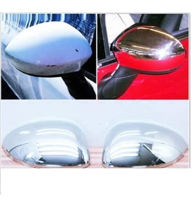 Fiat 500 Krom Ayna Kapağı 2 parça 2008 üzeri PASLANMAZ ÇELİK