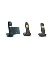 Gigaset AS690 Ip 3 Dahili Dect Telsiz Kablosuz Telefon Santrali (Siyah)