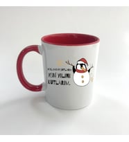 Noel Babayı Şutlarım Baskılı Kırmızı Mega Yılbaşı Kupası