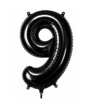 9 Rakam Folyo Balon Siyah Rengi (76 cm)