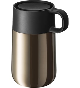 Impulse Travel Mug Termos Bardak, 300 ml, Paslanmaz Çelik, Otomatik Kapaklı, 360° İçim Özellikli, Seyahat Kahve Bardağı, İçecekleri 6 Saat Sıcak ve 12 Saat Soğuk Tutar, Kahverengi