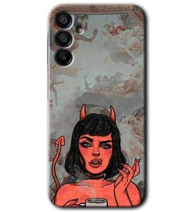 Galaxy A15 Kılıf HD Desen Baskılı Kılıf - Devil Girl