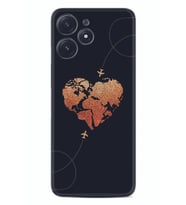 Xiaomi Poco M6 Pro 5G Kılıf Silikon Desen Özel Seri Plane Heart 1721