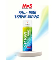 MxS RAL 9016 Trafik Beyaz Akrilik Sprey Boya 400 ML