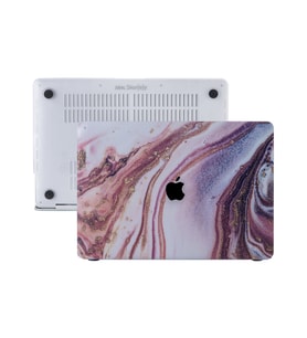 MacBook Air Kılıf HardCase TouchID A1932 A2179 A2337 Koruyucu Kılıf Glitter (Karışık)