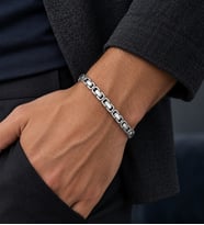 Kral Model Paslanmaz Çelik Erkek Bileklik
