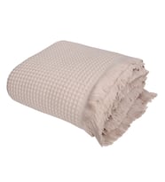 Faralya Life Petek Dokulu %100 Pamuk Pike Çift Kişilik 200x230 (A.Krem)