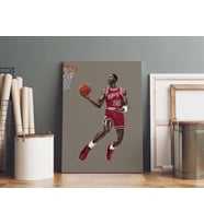 Michael Jordan Kanvas Tablo 40x55cm NBA Poster