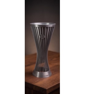 UEFA Konferans Ligi Kupası 15-20-24 cm - Gümüş Renk Dekoratif Masaüstü Futbol Kupası (Conference League)