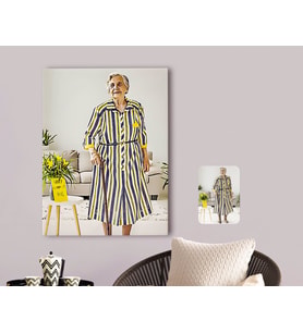 BK Gift Kişiye Özel Tam Boy Büyükanne Karikatürlü Kanvas Tablo 70x100cm-1