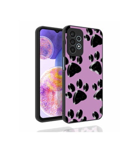 Samsung Galaxy A23 Uyumlu Kılıf Desenli Kamera Korumalı Parlak Zore Nora Kapak