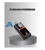 Mey İthalat® Powerbank 20000 mAh Yüksek Kapasiteli ve 22.5W Hızlı Şarj Destekli