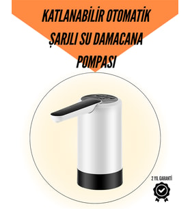 Taşınabilir Şarjlı Damacana Su Pompası Hijyenik Tasarım
