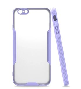 Newface Apple iPhone 6 Kılıf Platin Silikon - Lila