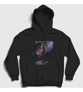Presmono Unisex Siyah Extinction Megadeth Kapüşonlu Sweatshirt 65632tt