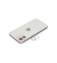 Newface Apple iPhone 12 Mini Renkli Kamera Lens Koruma Cam - Yeşil-Pembe