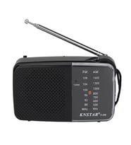 Ultratekno K-258 Pilli Cep Radyosu - Fm Radyo, Deprem Radyosu Taşınabilir Küçük Radyo (Siyah)