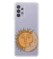 Kılıfland Samsung Galaxy A32 Kılıf Silikon Resimli Kapak Moon And Sun Stok 598