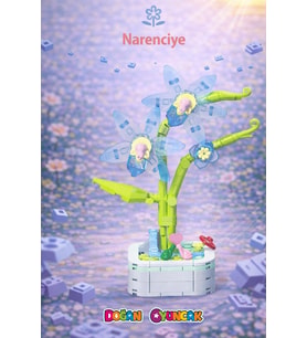 Mikro Blok Kristal Narenciye Çiçek Lego - Lego Setleri Mini Lego - Çiçek Lego - Blossom Çiçek Lego