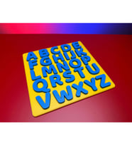 Alvera A-Z Büyük Harf Alfabe Puzzle – 3D Baskı 26 Parçalı Eğitim Seti