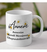 Kişiye Özel Kendi Mesajını Oluştur Tasarımlı Kupa Bardak