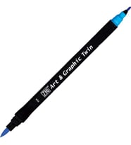 ZIG TUT-80 034 ART & GRAPHIC TWIN MARKER ÇİFT UCLU KALEMİ COBALT BLUE