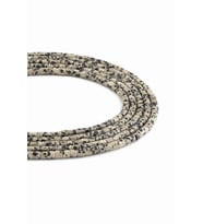 Dalmaçyalı Jasper Doğal Taş Parlak Silindir Kesim 4x4mm Dizi [AA]