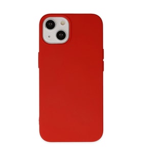 Apple İphone 15 Pro Kılıf Nano İçi Kadife Silikon - Kırmızı