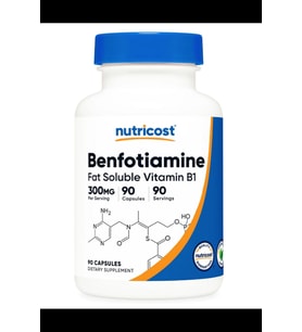 Nutricost, Benfotiamine, 300 mg, 90 Capsules.Usa Version 3734 (Renksiz)