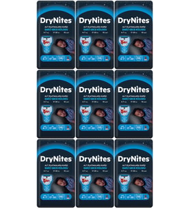 Drynites Emici Gece Külodu/Külot Bez Erkek 4-7 Yaş 17-30KG Small 90Adet 9PK*10 Alt Islatmalara Karşı