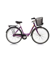 Carraro Tiffany 7.0 28"Jant 50 Cm Nexus 7 Vites Kontra Fren Şehir Bisikleti Bukalemun (Mor - Bej - Mint Yeşili)