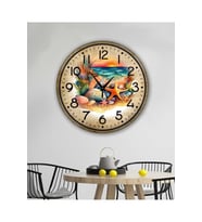 bilge Tasarım Retro Duvar Saati 40 x 40 CM (Karışık)